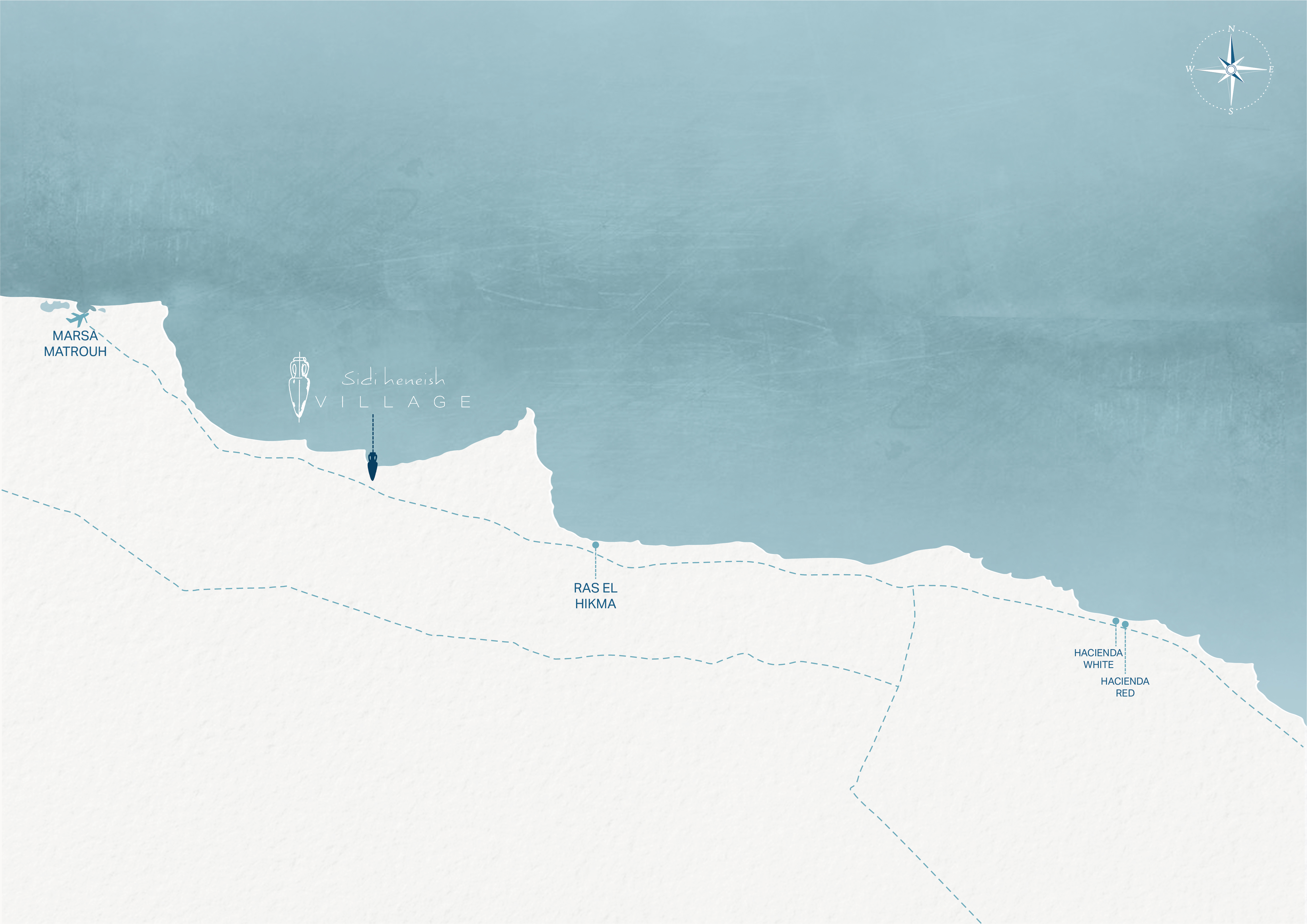 map of north coast created by sidi heneish village team